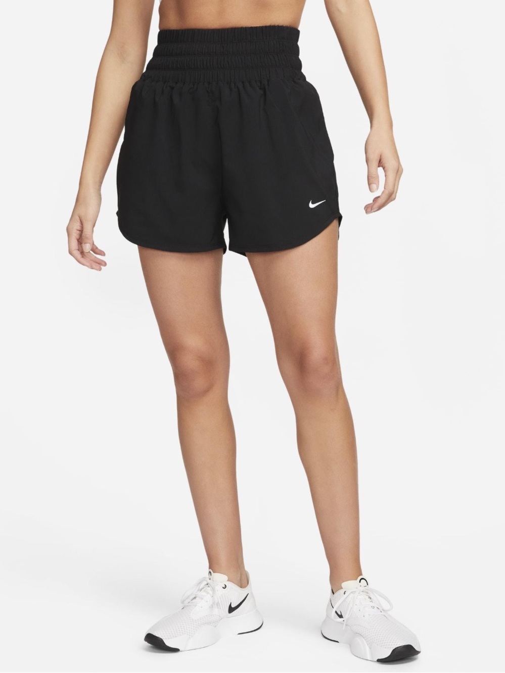 Nike One Women’s Dri-FIT Ultra High-Waisted 3” Brief-Lined Shorts Size M - Picture 2 of 5